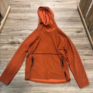 Orange Hooded Pullover